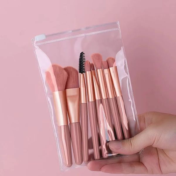 8Pcs Portable Makeup Brushes Set